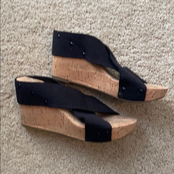 Lucky brand cork wedge sandal size 9.5 - Picture 2 of 3